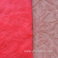 New Design Embossed Double Side Warp Knitted Coral Fleece Fabric For Coat Sofa Cover